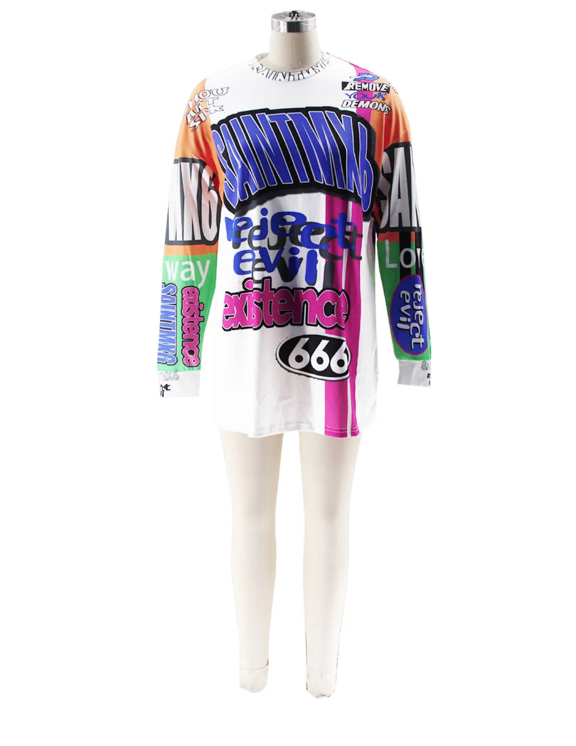 Graffiti Retro T-shirt dress😻