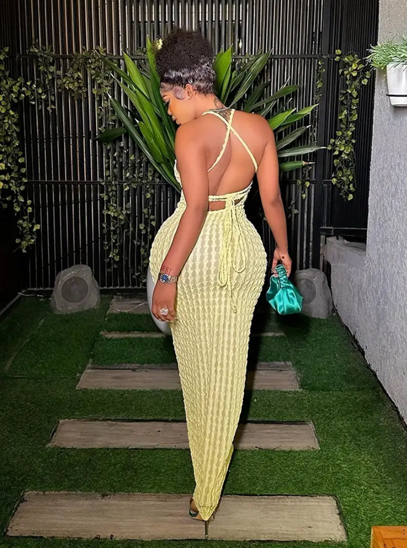 Backless maxi