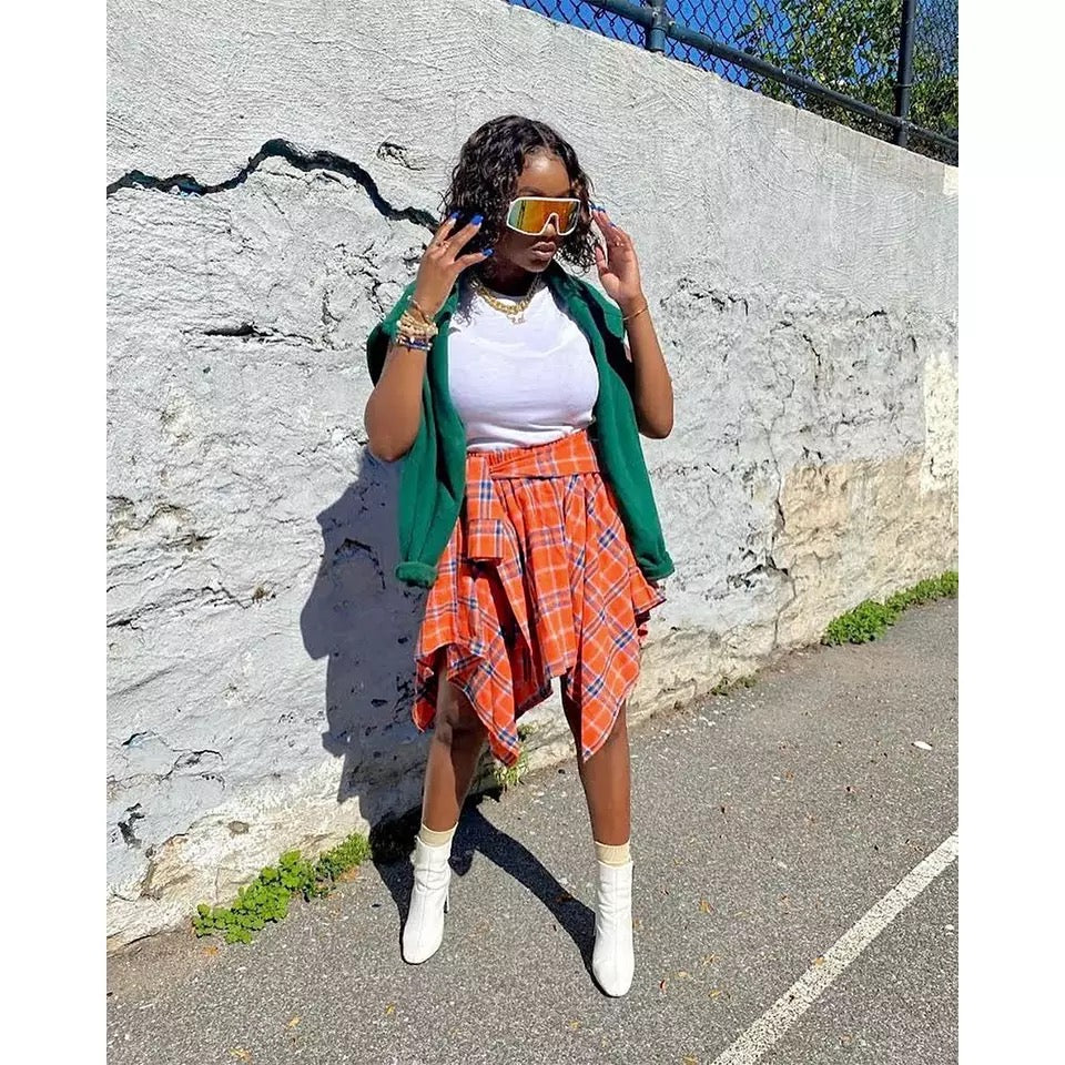 Plaid day skirt 💕