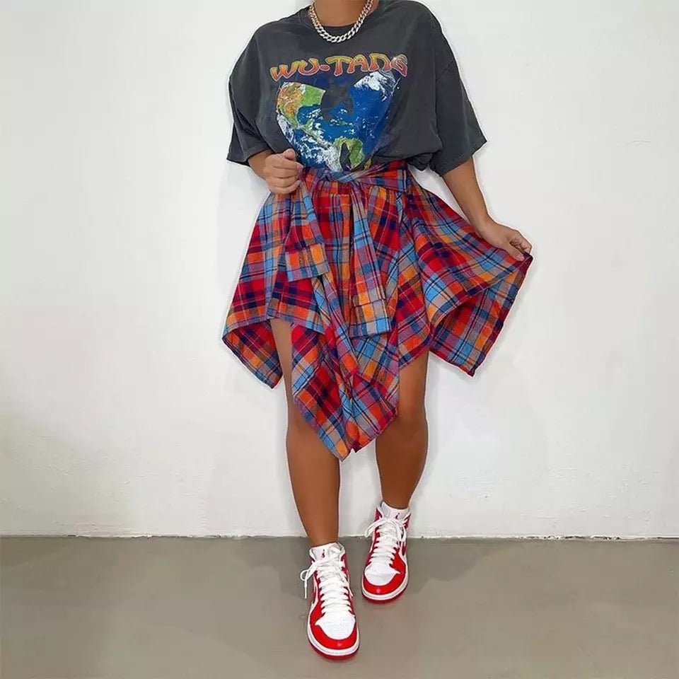Plaid day skirt 💕