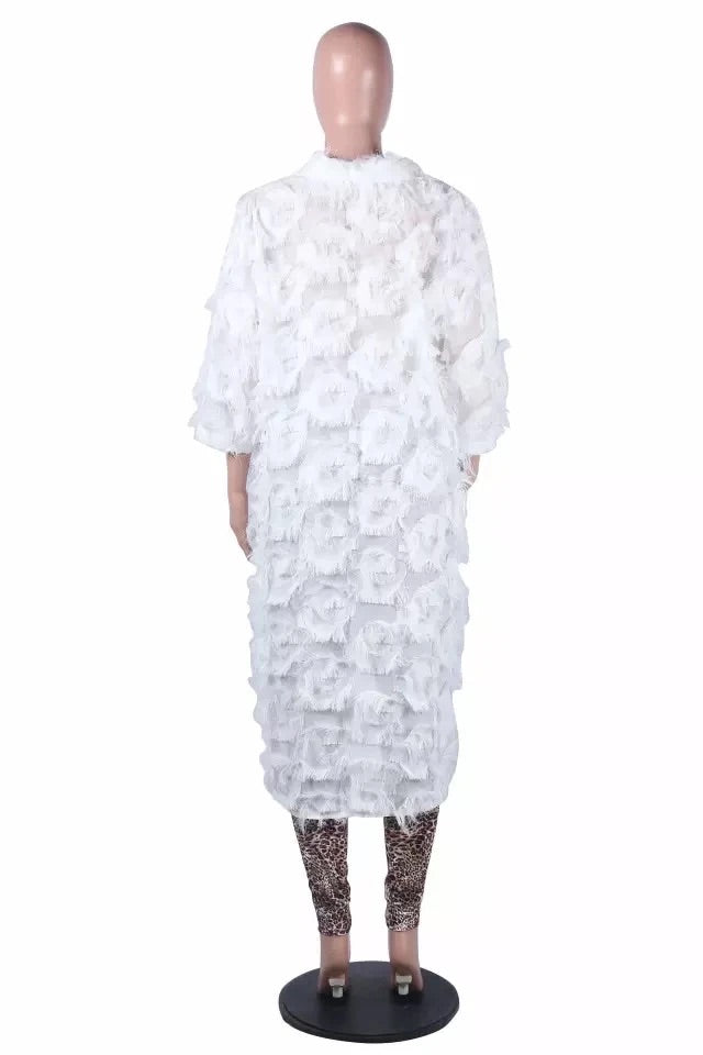 Stacey feather midi dress 💕